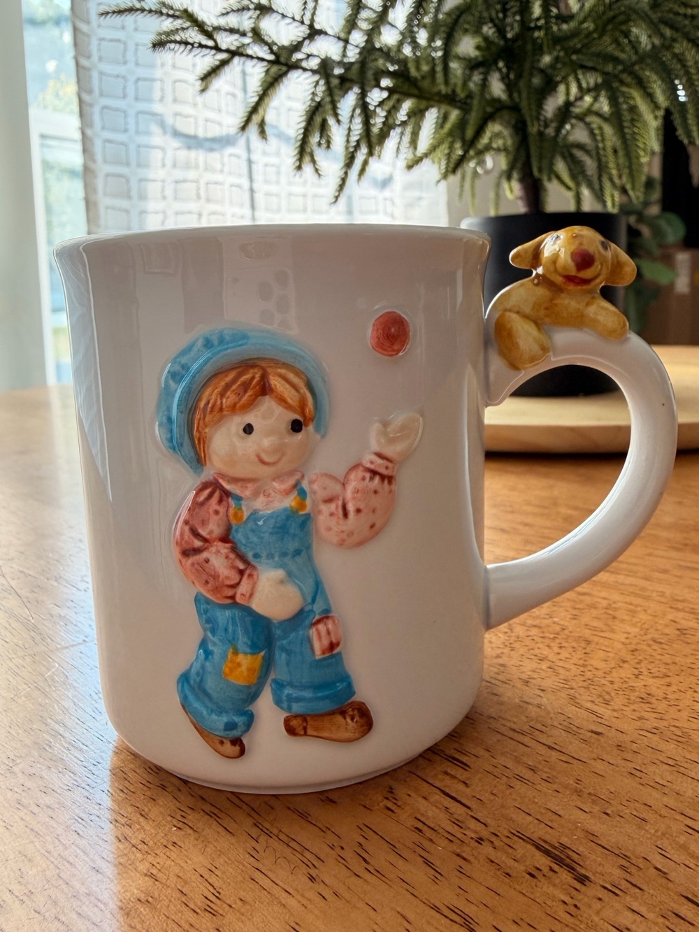 Vintage Little Blessings Holly Hobbie Mug – Puppy Handle Ceramic Coffee Cup